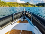 Optional stainless steel under-bow anchoring system